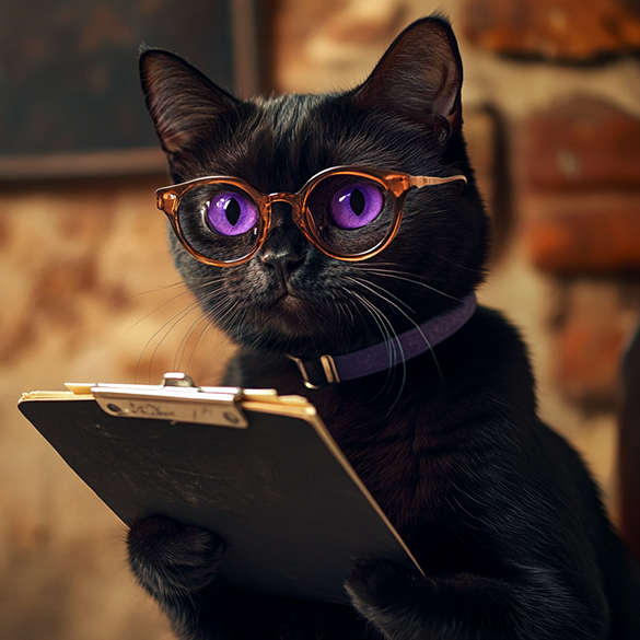 Purplepaw dots the I's and crosses the T's